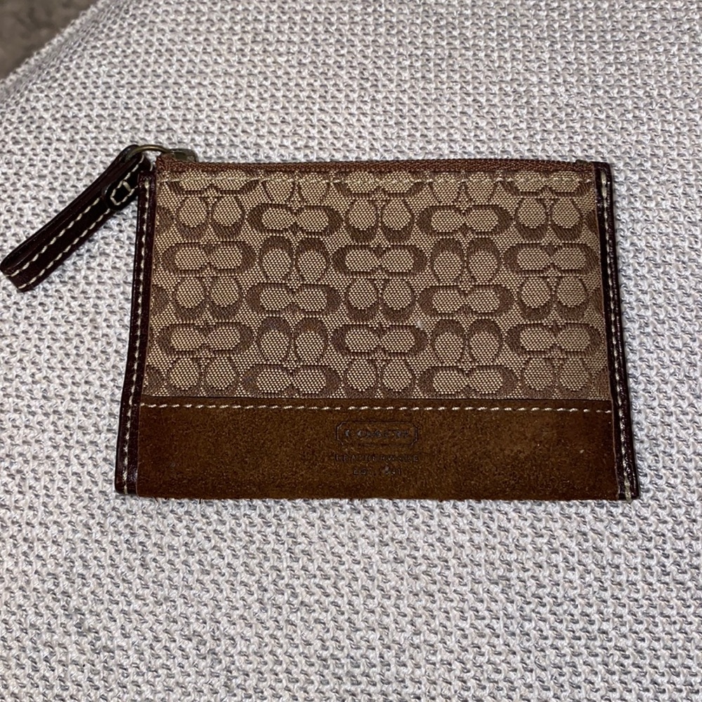 Coach coin purse / business card holder